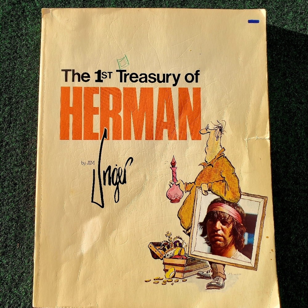 Jim Unger The 1st Treasury of Herman Andrews and McMeel 1979 Cartoon Artist VTG